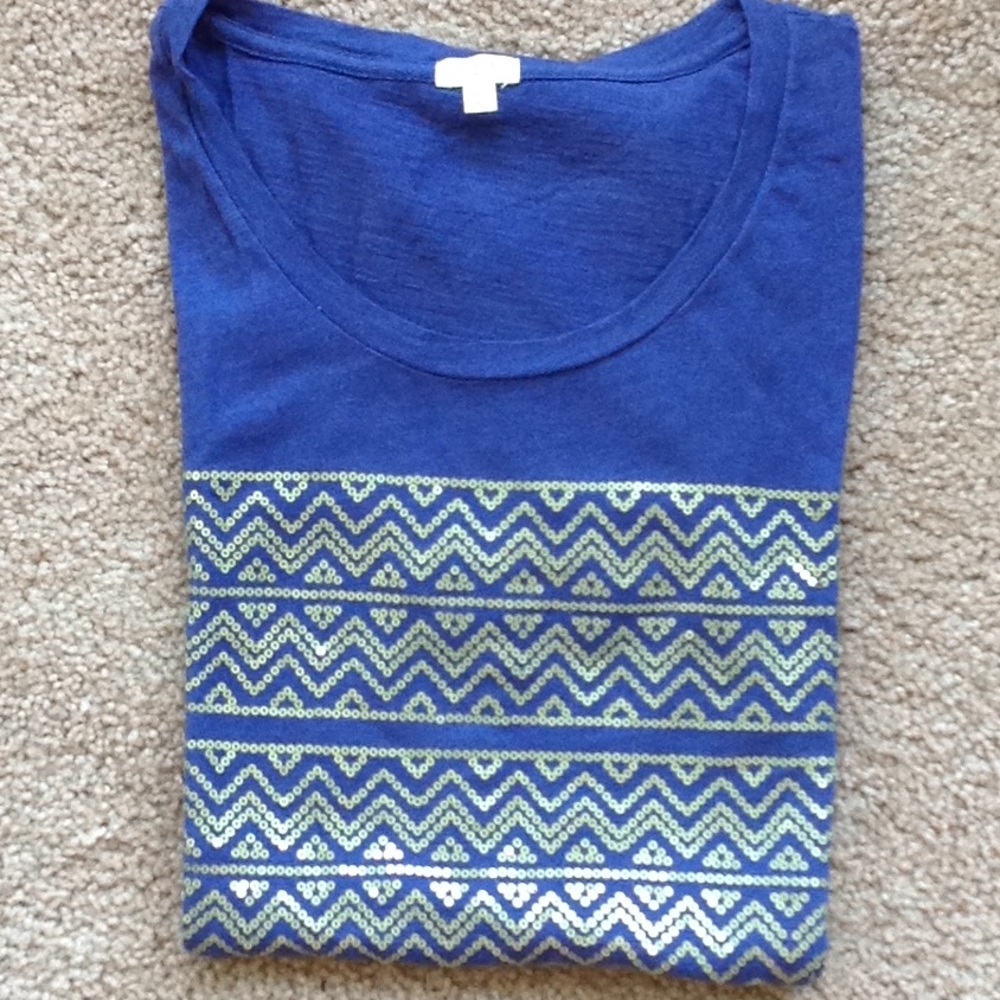 J. Crew sequined tee